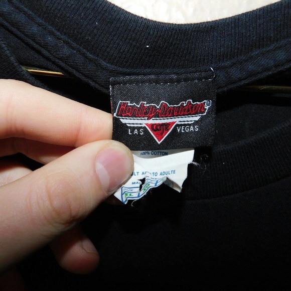 Harley-Davidson Tee Shirt Adult XL Cafe Las Vegas Biker Motorcycle Logo - Picture 2 of 7